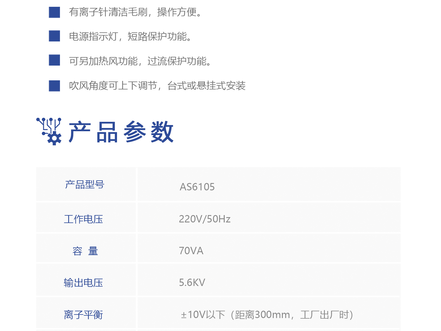 离子风机AS6106(图2)